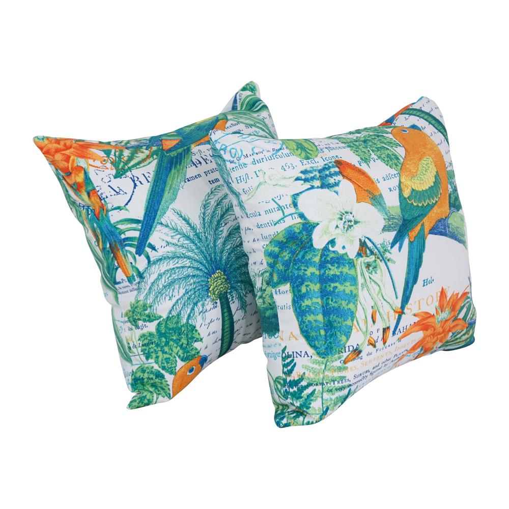 17-inch Square Polyester Outdoor Throw Pillows (Set of 2) 9910-S2-OD-221. Picture 1