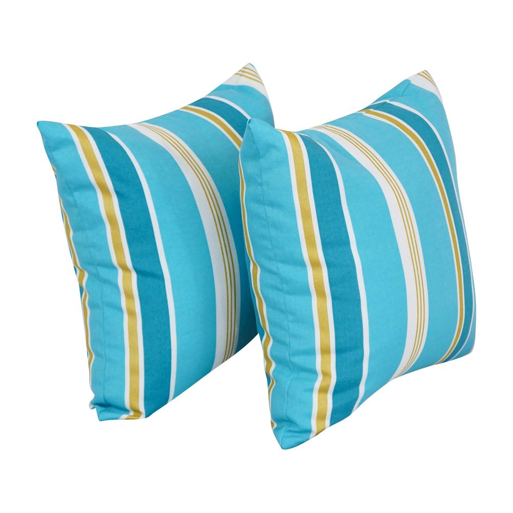 17-inch Square Polyester Outdoor Throw Pillows (Set of 2) 9910-S2-OD-223. Picture 1