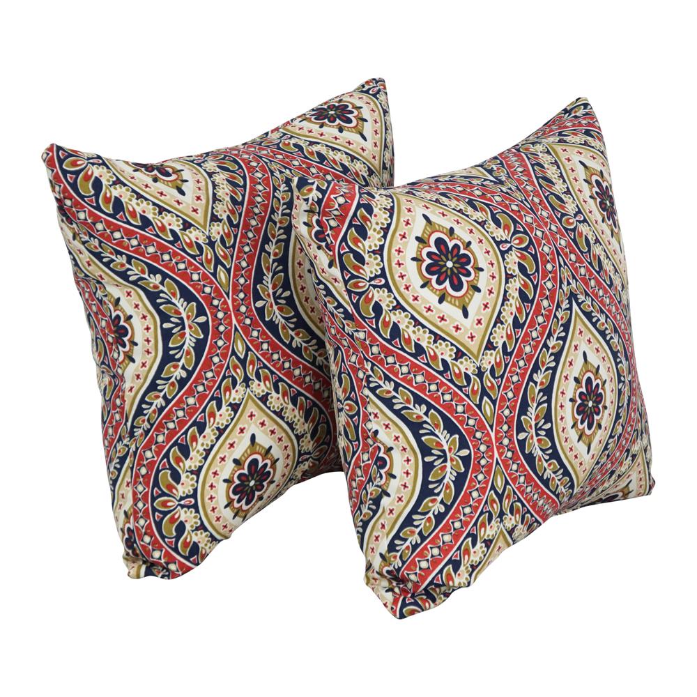 17-inch Square Polyester Outdoor Throw Pillows (Set of 2) 9910-S2-OD-224. Picture 1