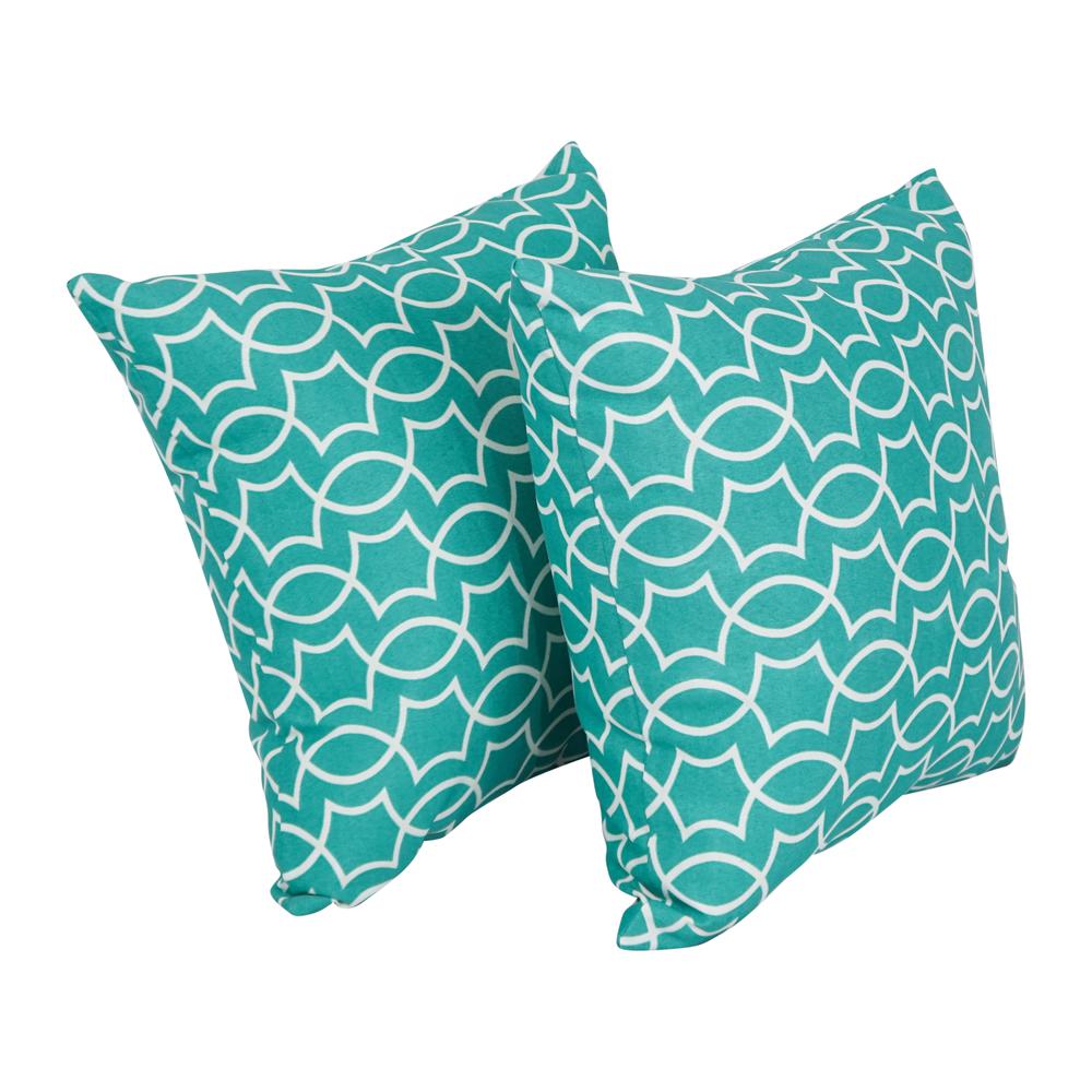 17-inch Square Polyester Outdoor Throw Pillows (Set of 2) 9910-S2-OD-235. Picture 1