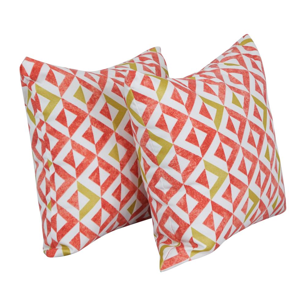 17-inch Square Polyester Outdoor Throw Pillows (Set of 2) 9910-S2-OD-238. Picture 1