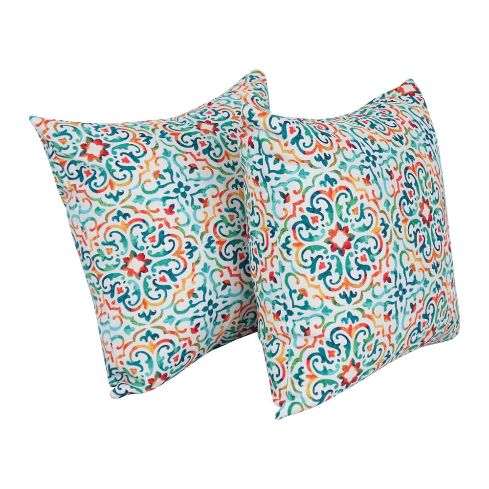 17-inch Square Polyester Outdoor Throw Pillows (Set of 2) 9910-S2-OD-241. Picture 1