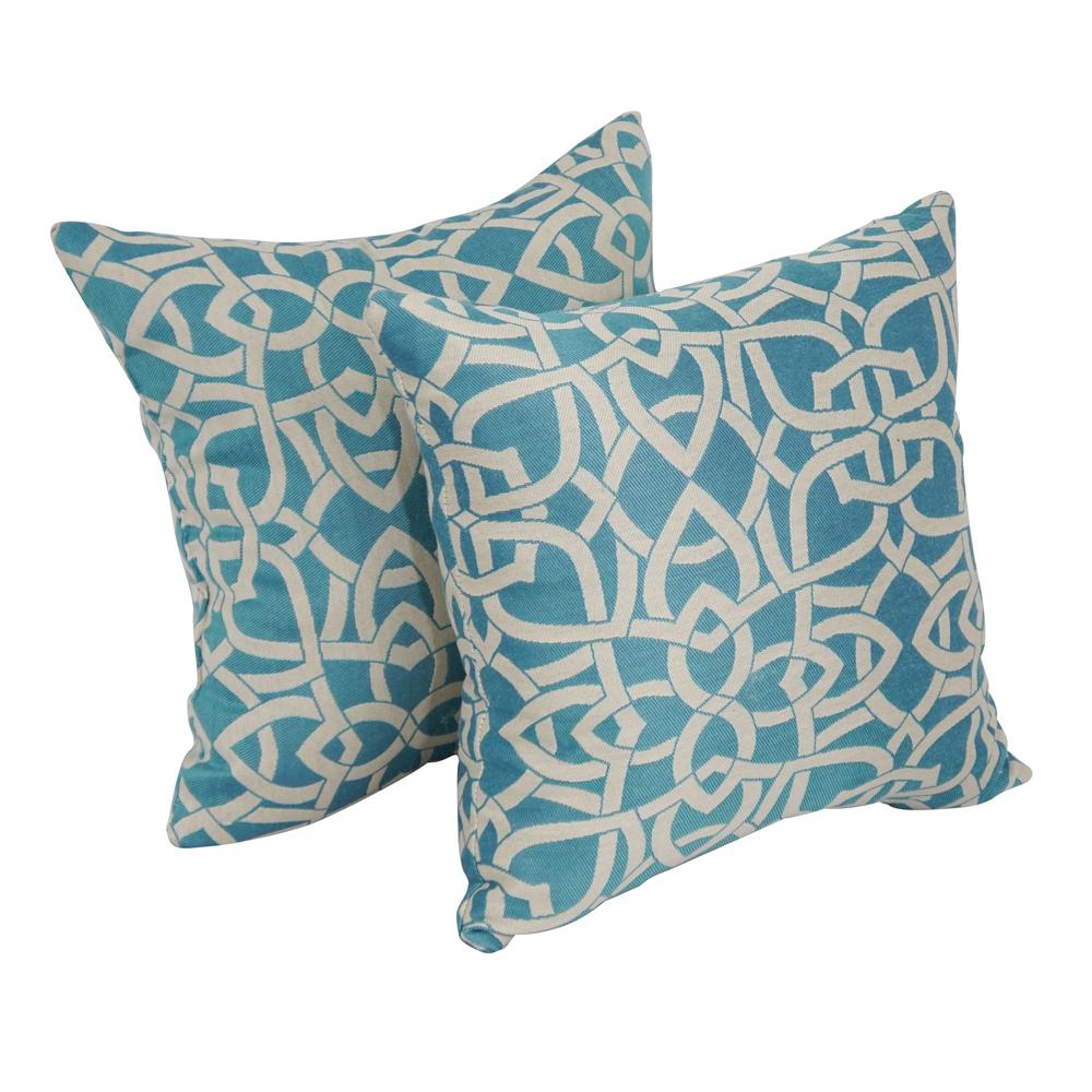 17-inch Square Premium Polyester Outdoor Throw Pillows (Set of 2) 9910-S2-PO-001. Picture 1