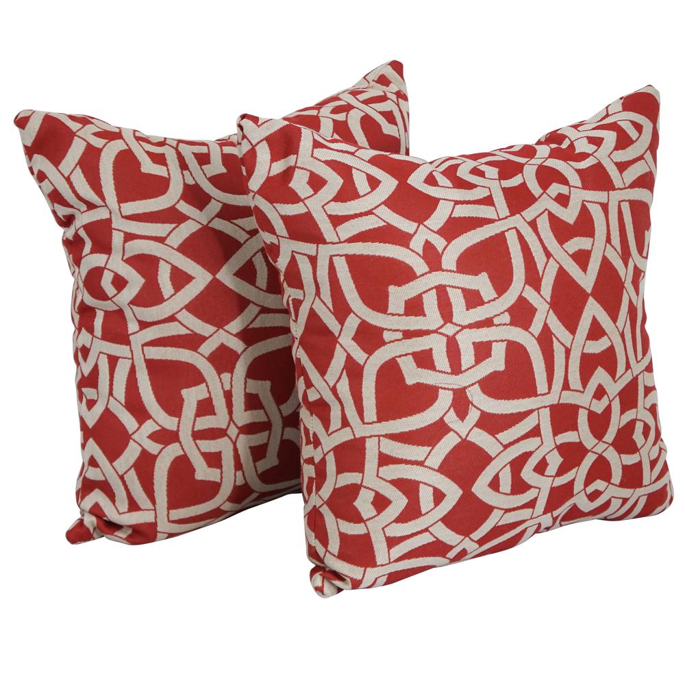 17-inch Square Premium Polyester Outdoor Throw Pillows (Set of 2) 9910-S2-PO-002. Picture 1