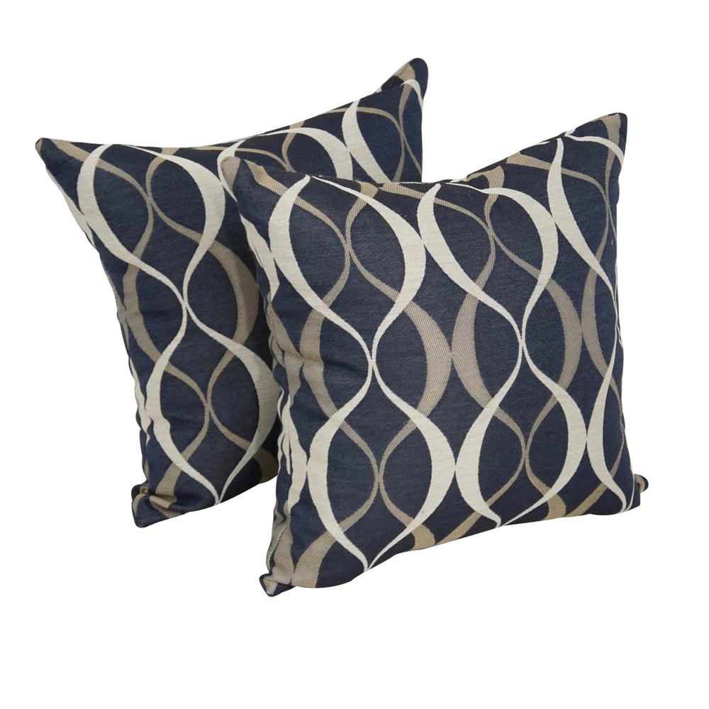 17-inch Square Premium Polyester Outdoor Throw Pillows (Set of 2) 9910-S2-PO-003. Picture 1
