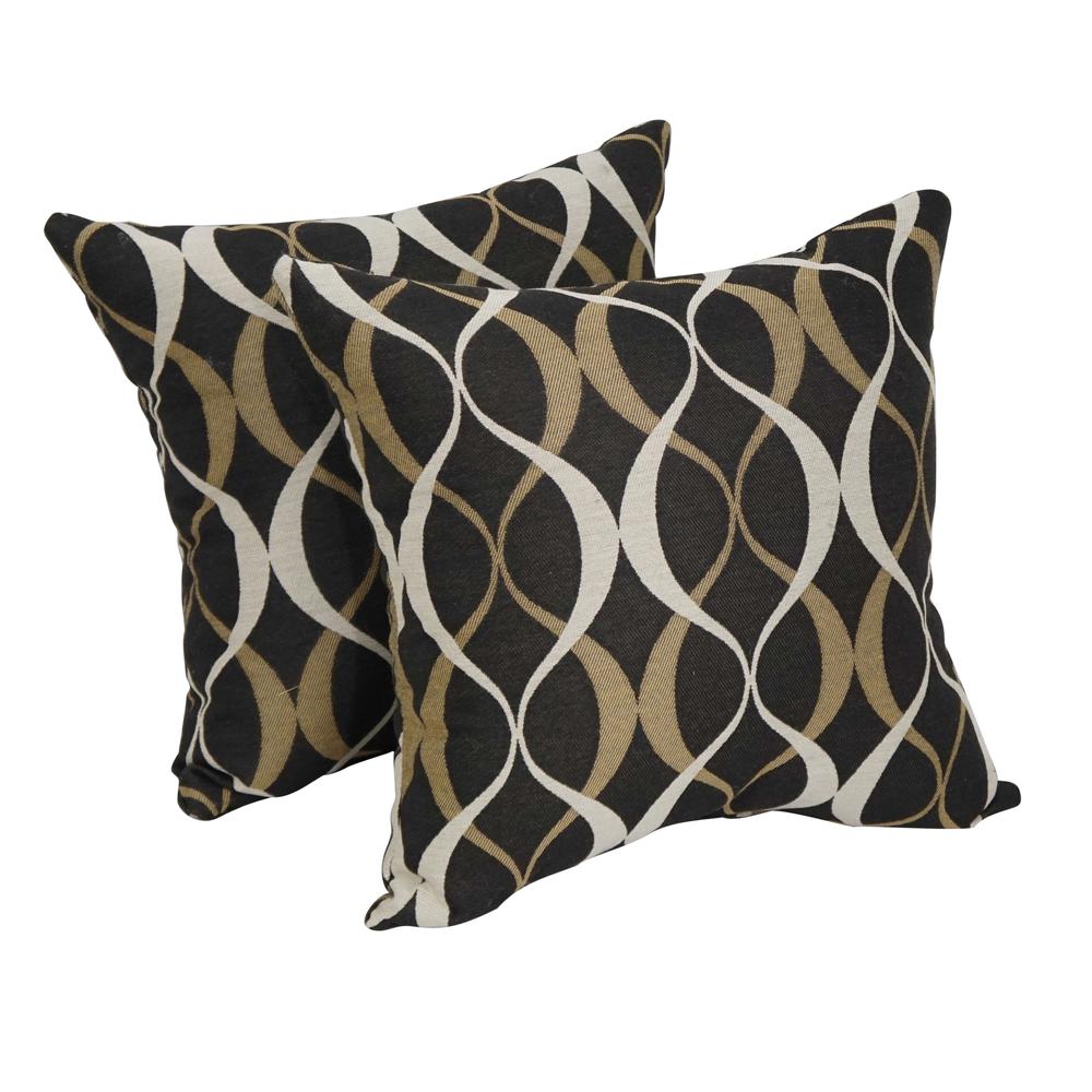 17-inch Square Premium Polyester Outdoor Throw Pillows (Set of 2) 9910-S2-PO-004. Picture 1