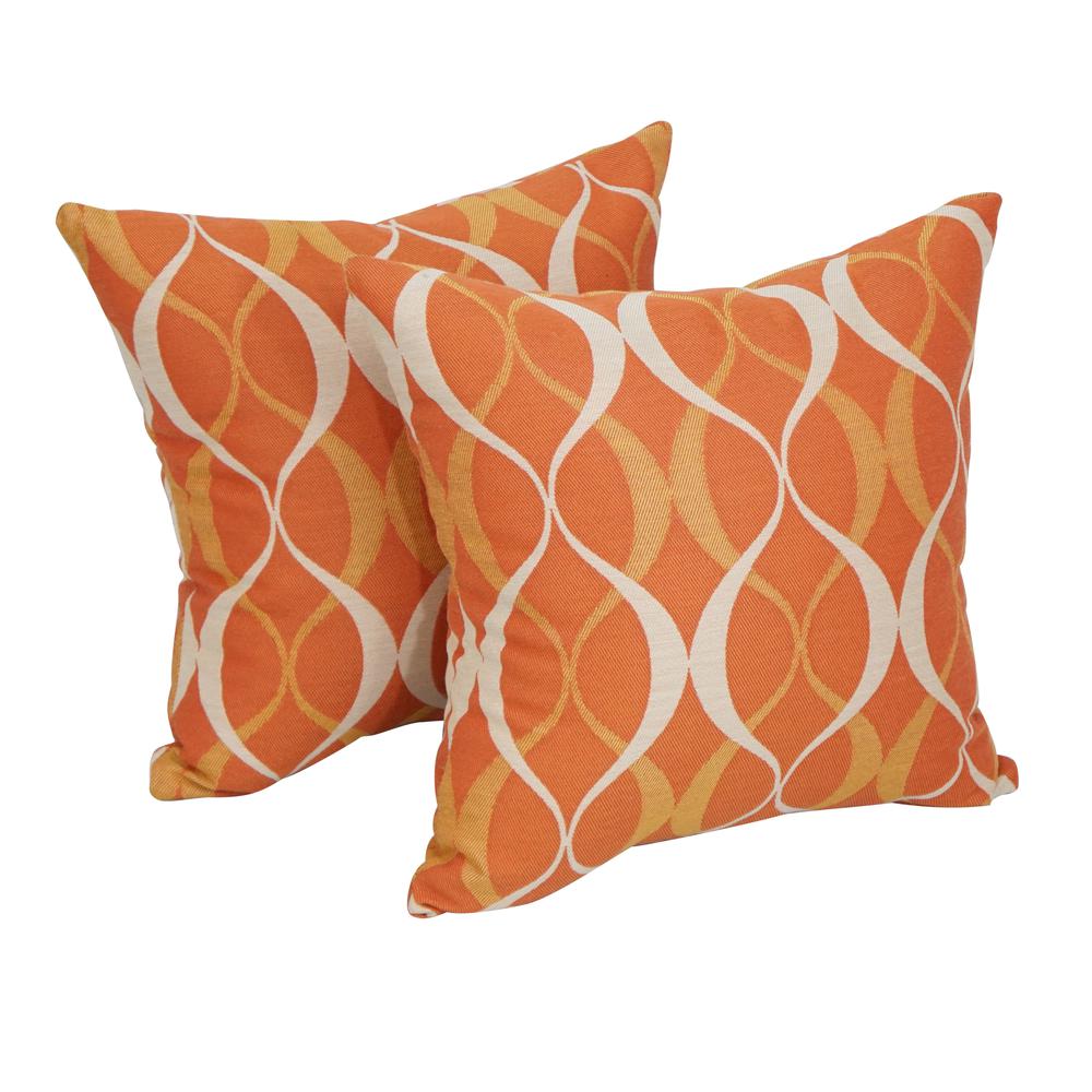 17-inch Square Premium Polyester Outdoor Throw Pillows (Set of 2) 9910-S2-PO-005. Picture 1