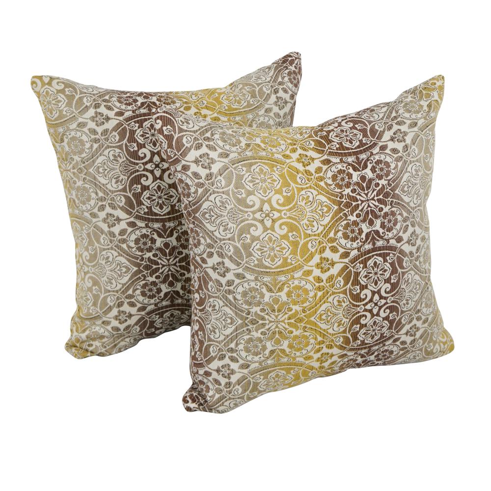 17-inch Square Premium Polyester Outdoor Throw Pillows (Set of 2) 9910-S2-PO-007. Picture 1