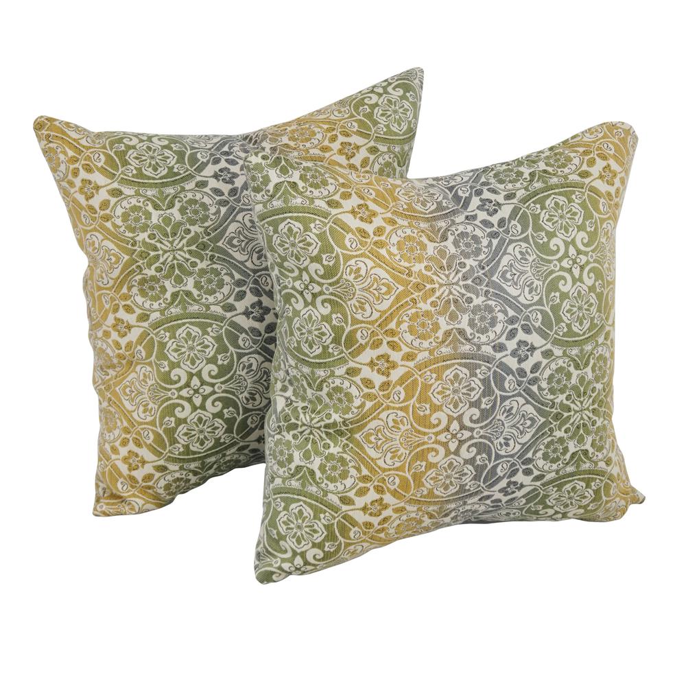 17-inch Square Premium Polyester Outdoor Throw Pillows (Set of 2) 9910-S2-PO-009. Picture 1