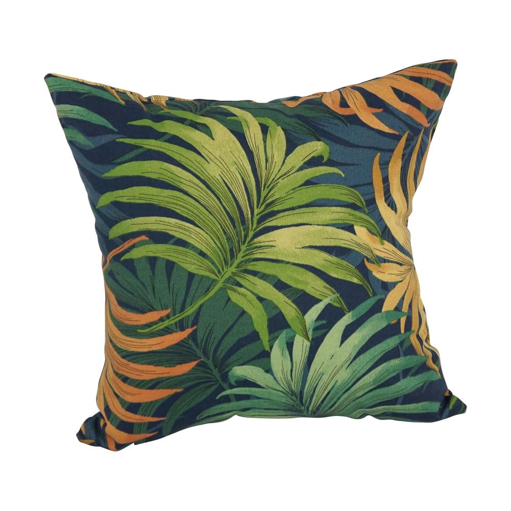 17-inch Square Solid Polyester Outdoor Throw Pillows (Set of 2)  9910-S2-REO-61. Picture 2