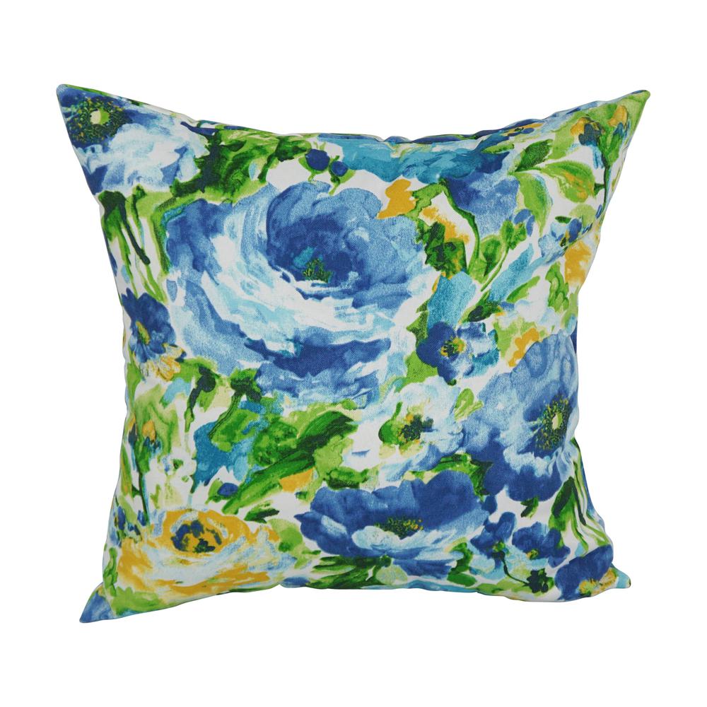 17-inch Square Solid Polyester Outdoor Throw Pillows (Set of 2)  9910-S2-REO-65. Picture 2
