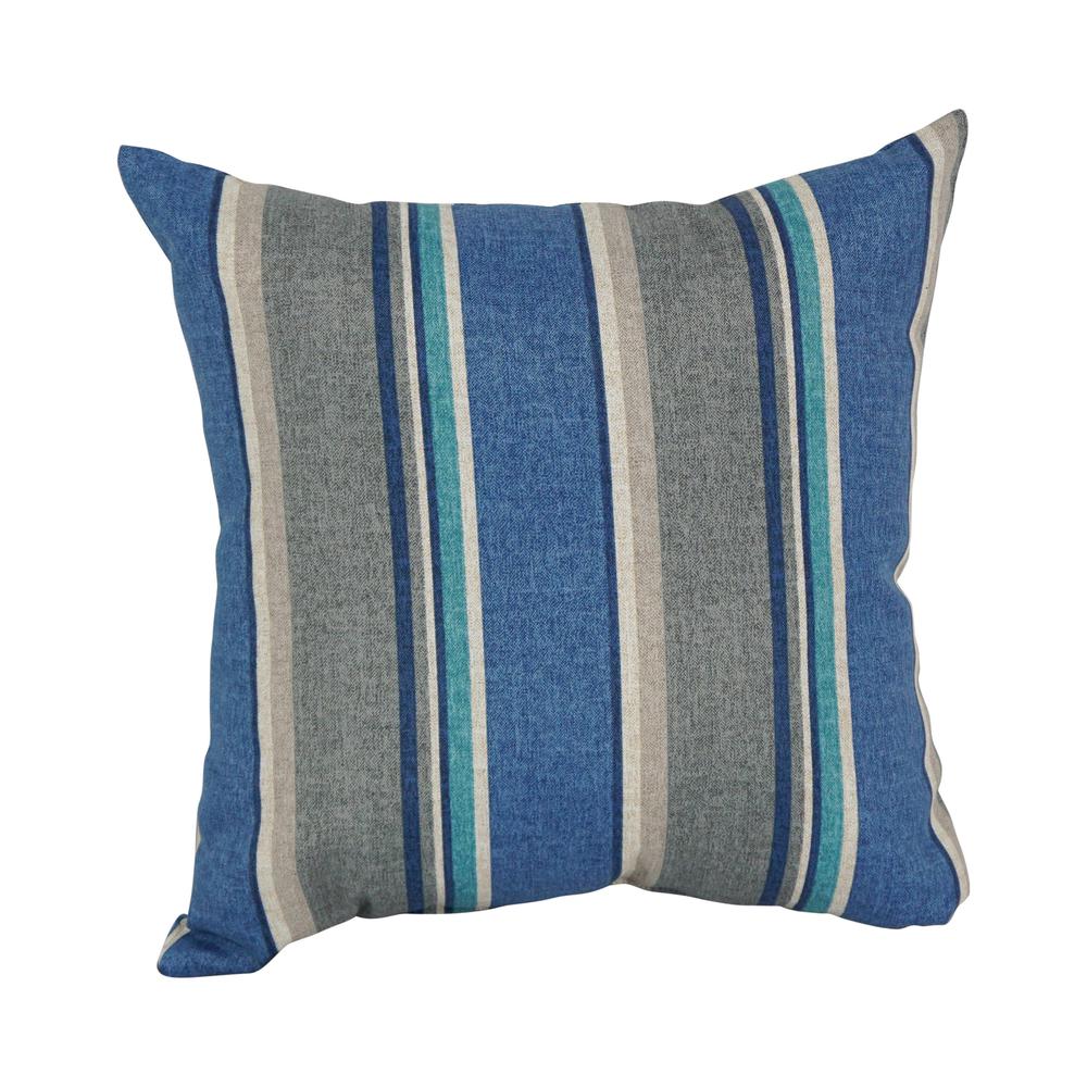 17-inch Square Solid Polyester Outdoor Throw Pillows (Set of 2)  9910-S2-REO-66. Picture 2