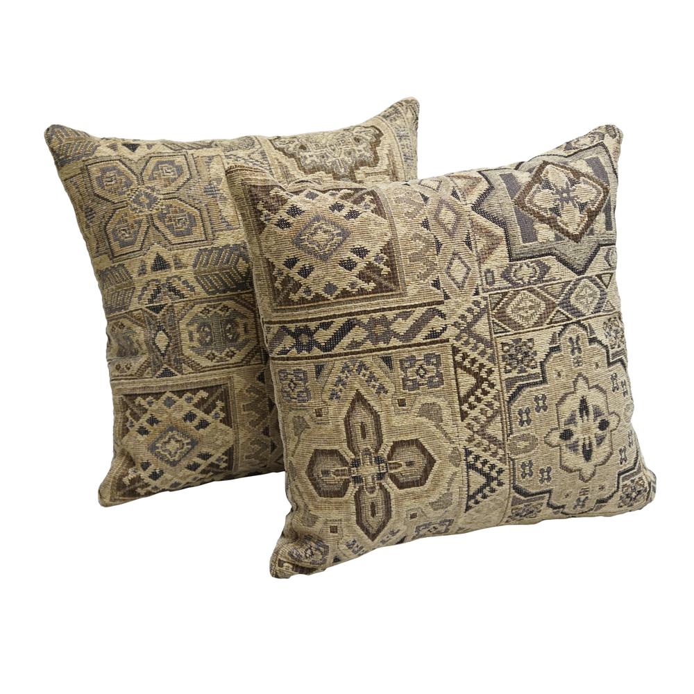 17-inch Tapestry Throw Pillows with Inserts (Set of 2) 9910-S2-ZP-ID-047. Picture 1
