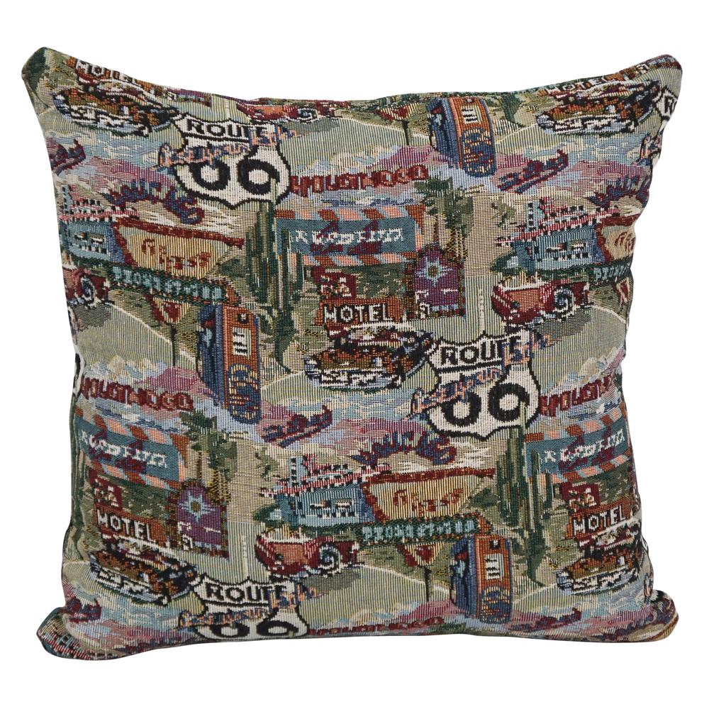 17-inch Tapestry Throw Pillows with Inserts (Set of 2) 9910-S2-ZP-ID-054. Picture 2