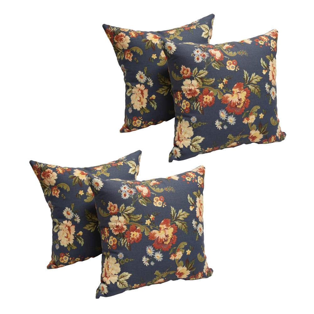 17-inch Jacquard Throw Pillows with Inserts (Set of 4)  9910-S4-ID-005. Picture 1