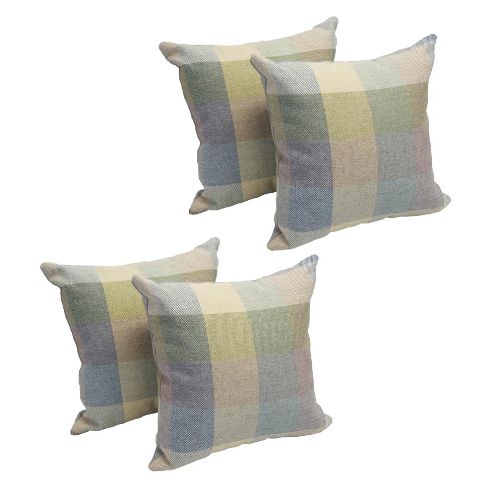 17-inch Jacquard Throw Pillows with Inserts (Set of 4)  9910-S4-ID-014. Picture 1