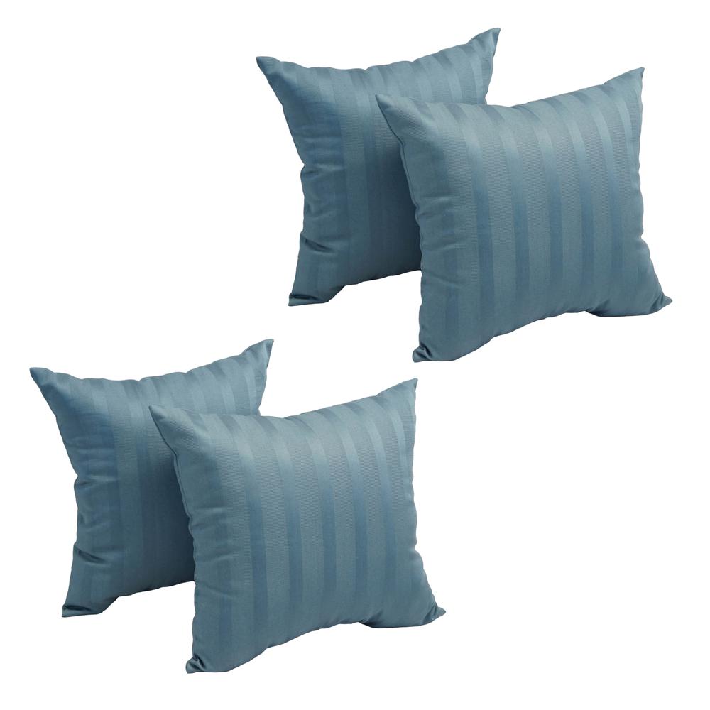 17-inch Jacquard Throw Pillows with Inserts (Set of 4)  9910-S4-ID-024. Picture 1