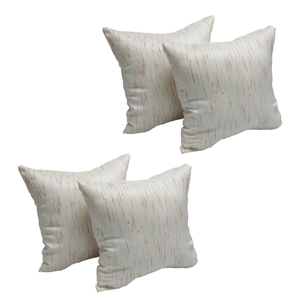 17-inch Jacquard Throw Pillows with Inserts (Set of 4)  9910-S4-ID-025. Picture 1