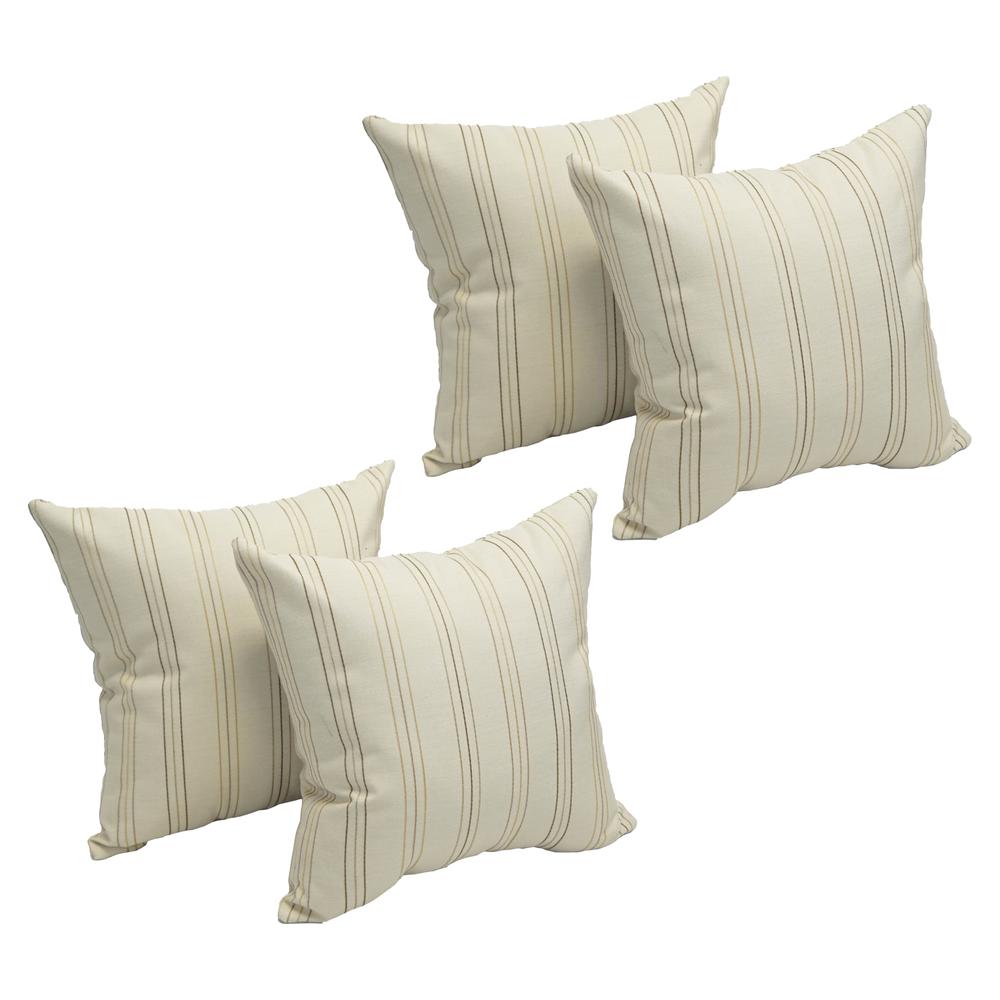 17-inch Jacquard Throw Pillows with Inserts (Set of 4)  9910-S4-ID-029. Picture 1