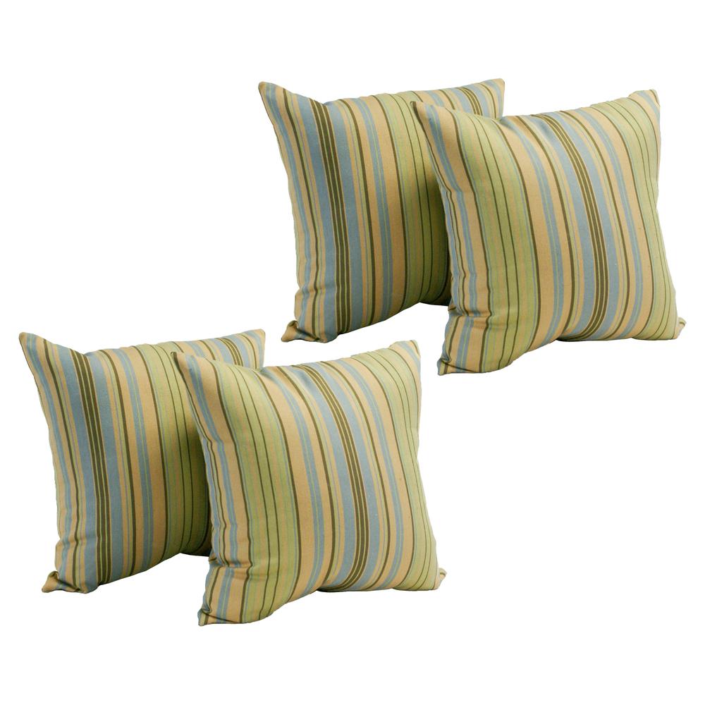 17-inch Jacquard Throw Pillows with Inserts (Set of 4)  9910-S4-ID-064. Picture 1