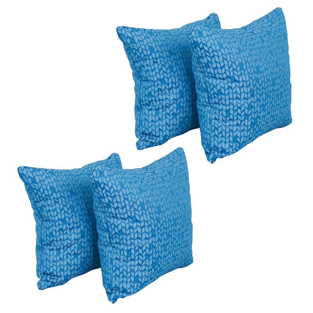 17-inch Jacquard Throw Pillows with Inserts (Set of 4)  9910-S4-ID-081. Picture 1
