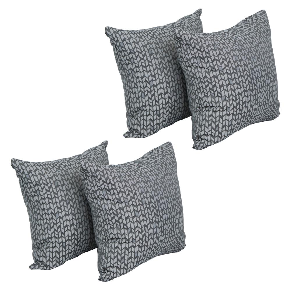 17-inch Jacquard Throw Pillows with Inserts (Set of 4)  9910-S4-ID-082. Picture 1