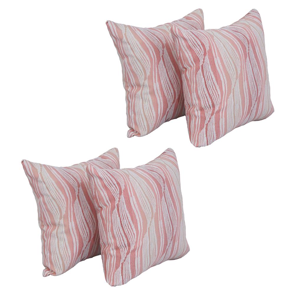 17-inch Jacquard Throw Pillows with Inserts (Set of 4)  9910-S4-ID-083. Picture 1