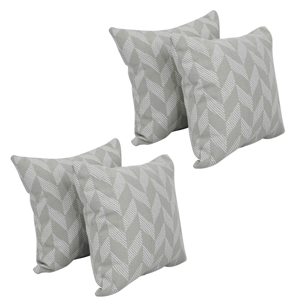 17-inch Jacquard Throw Pillows with Inserts (Set of 4)  9910-S4-ID-096. Picture 1