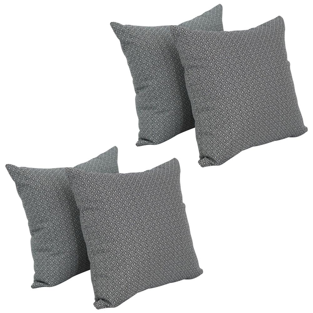 17-inch Jacquard Throw Pillows with Inserts (Set of 4)  9910-S4-ID-099. Picture 1