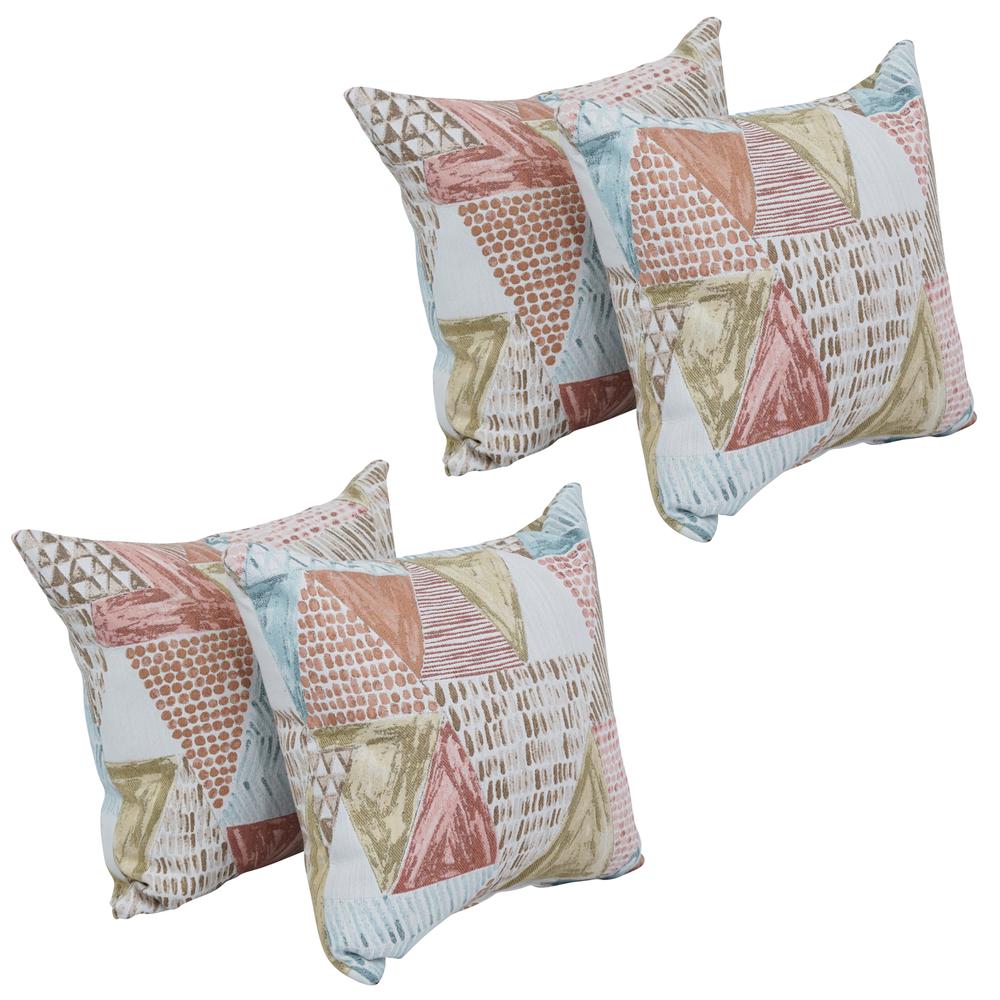 17-inch Jacquard Throw Pillows with Inserts (Set of 4)  9910-S4-ID-106. Picture 1