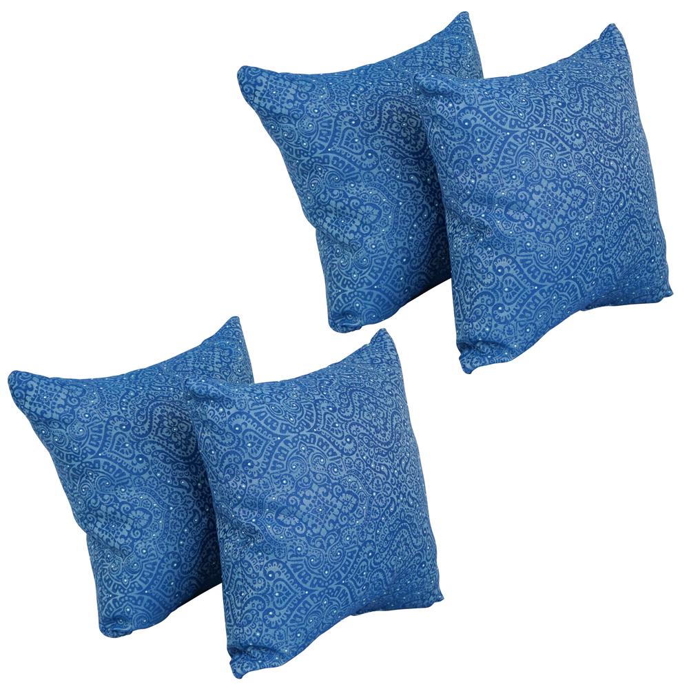 17-inch Jacquard Throw Pillows with Inserts (Set of 4)  9910-S4-ID-111. Picture 1