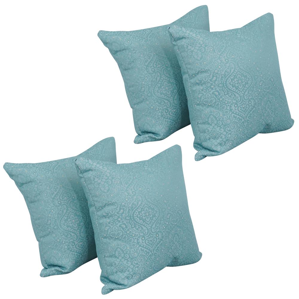 17-inch Jacquard Throw Pillows with Inserts (Set of 4)  9910-S4-ID-113. Picture 1