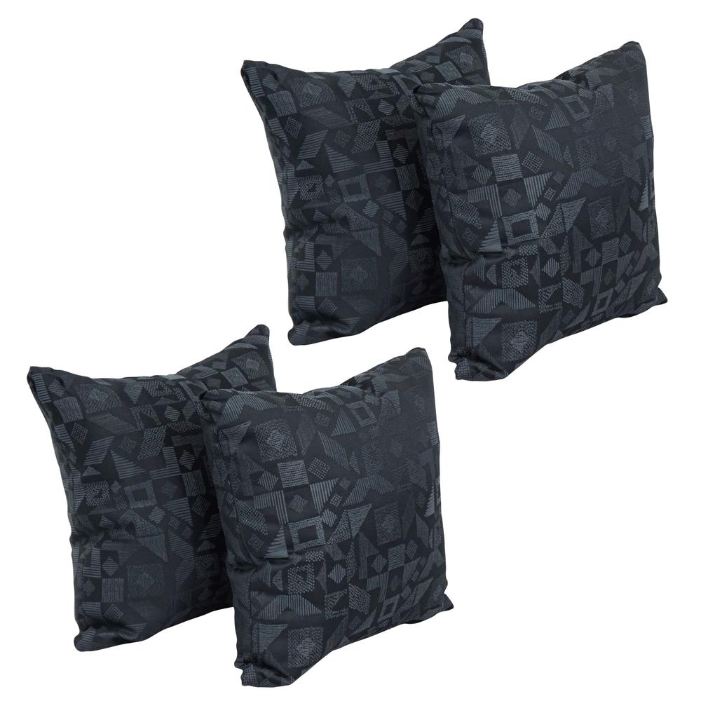 17-inch Jacquard Throw Pillows with Inserts (Set of 4)  9910-S4-ID-116. Picture 1