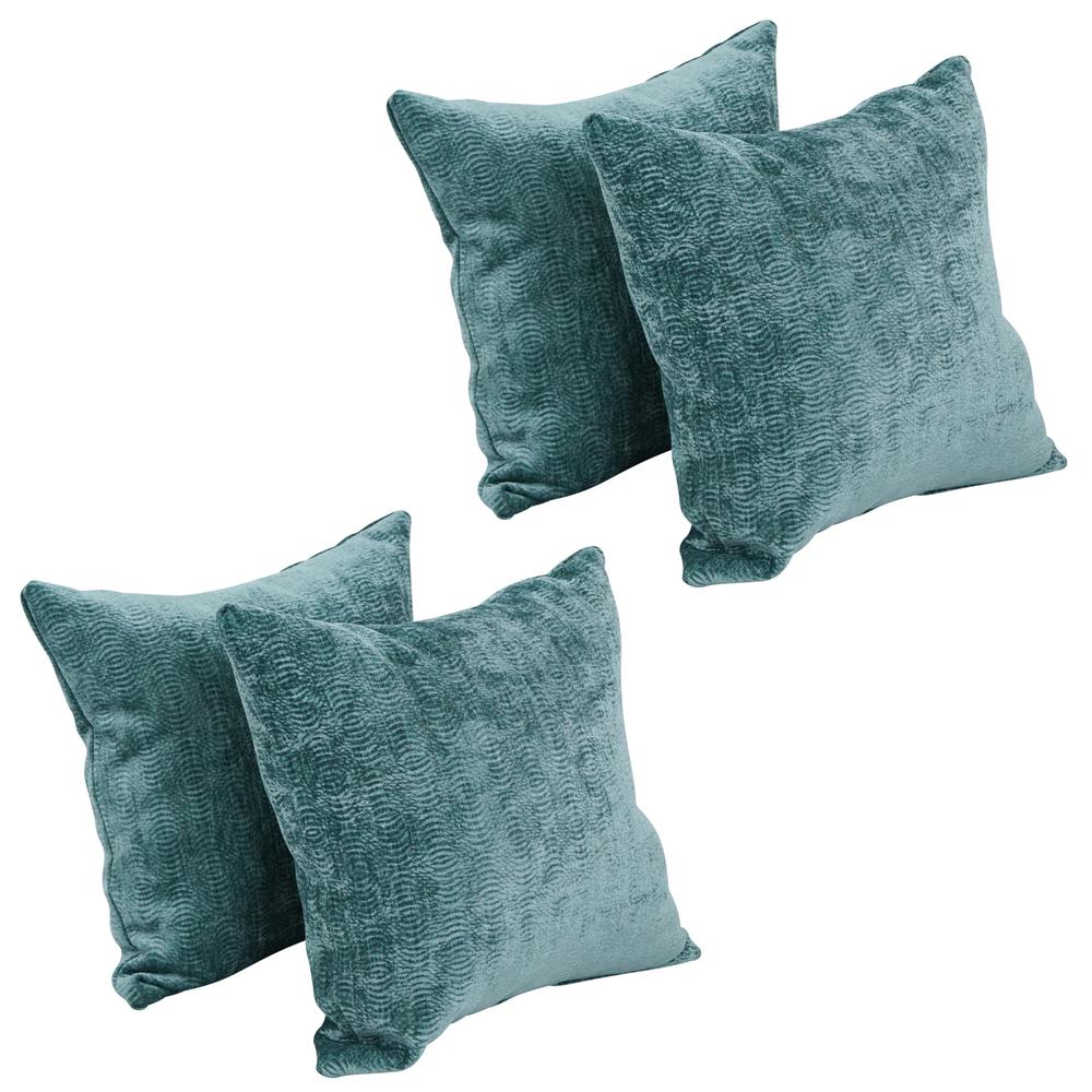 17-inch Jacquard Throw Pillows with Inserts (Set of 4)  9910-S4-ID-122. Picture 1