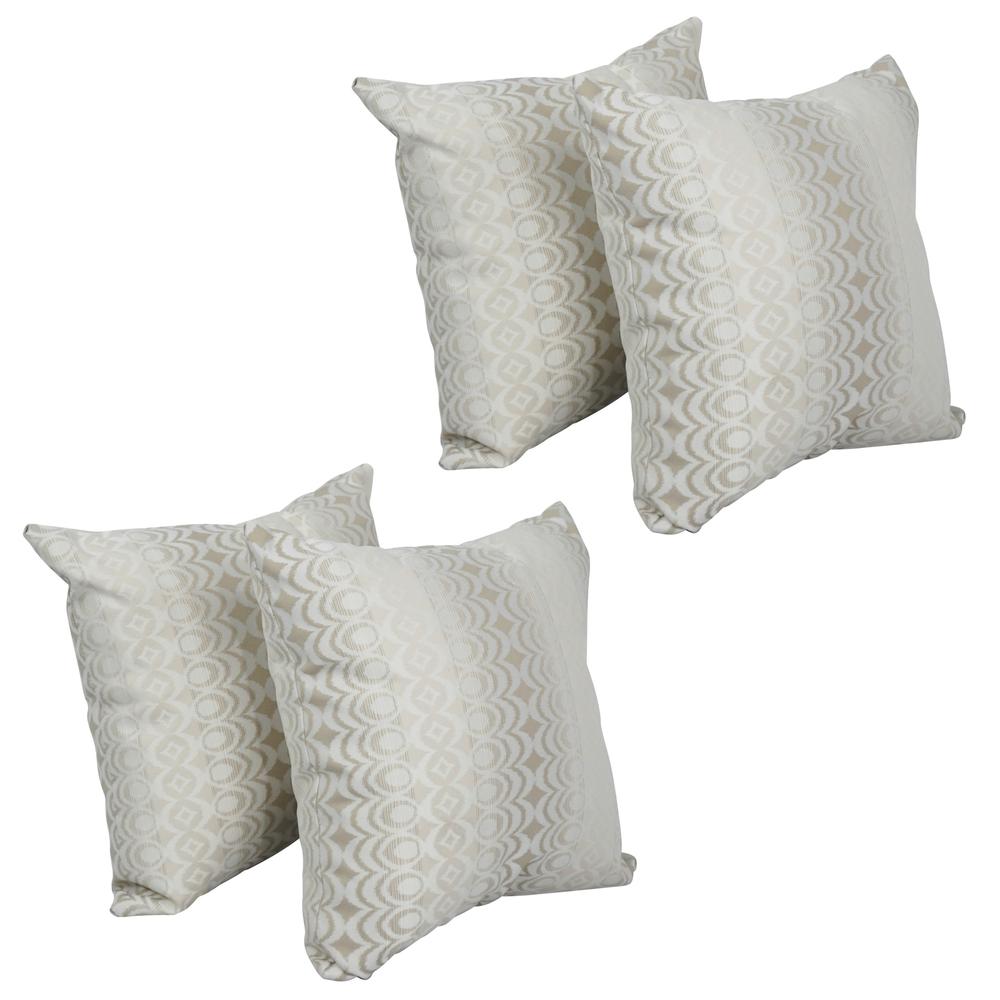 17-inch Jacquard Throw Pillows with Inserts (Set of 4)  9910-S4-ID-126. The main picture.