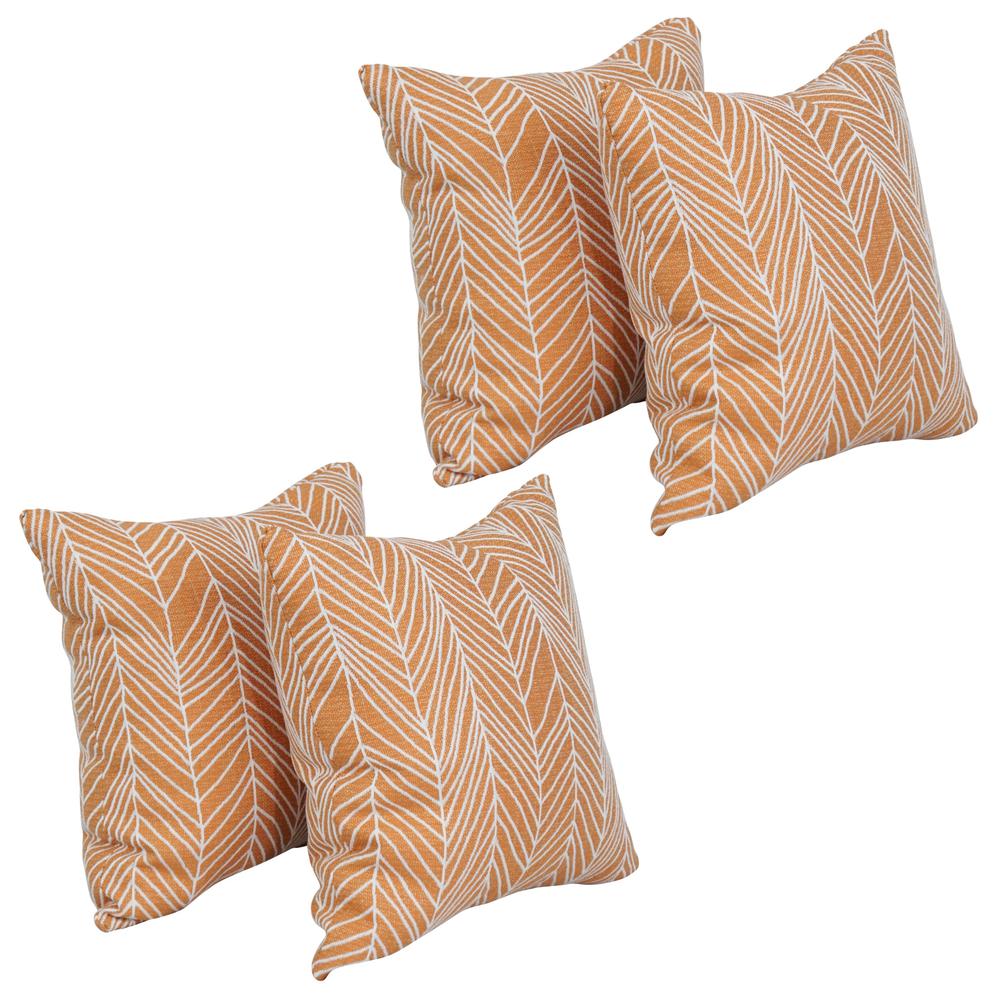 17-inch Jacquard Throw Pillows with Inserts (Set of 4)  9910-S4-ID-137. Picture 1