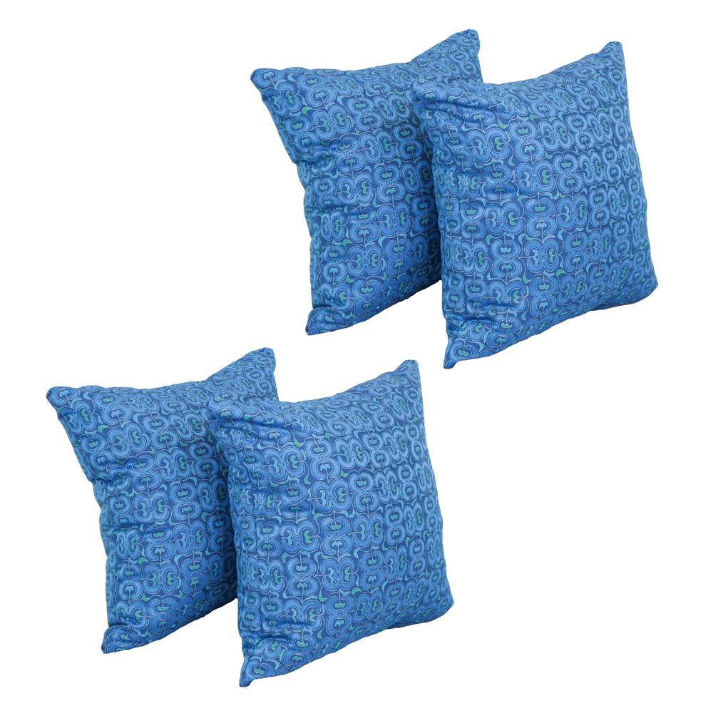 17-inch Jacquard Throw Pillows with Inserts (Set of 4)  9910-S4-ID-145. Picture 1