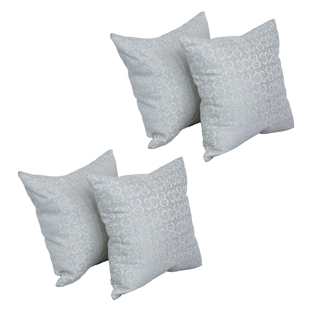 17-inch Jacquard Throw Pillows with Inserts (Set of 4)  9910-S4-ID-146. Picture 1