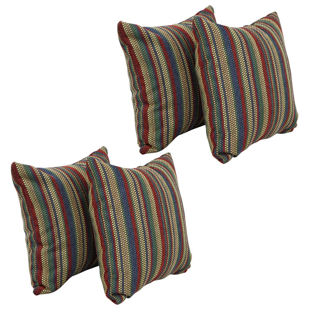 17-inch Jacquard Throw Pillows with Inserts (Set of 4)  9910-S4-ID-147. Picture 1