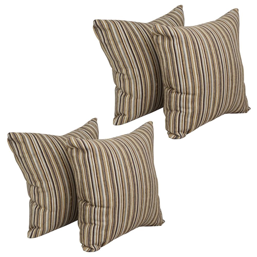 17-inch Jacquard Throw Pillows with Inserts (Set of 4)  9910-S4-ID-148. Picture 1