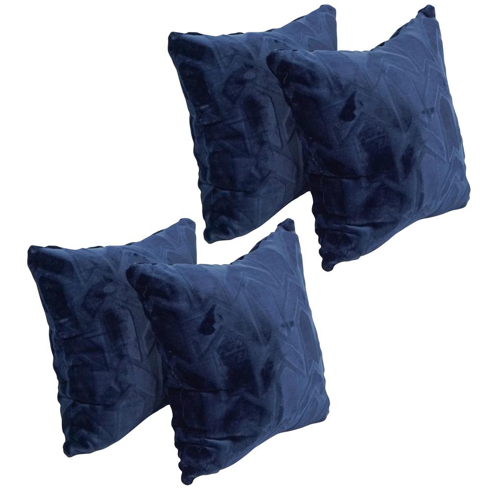 17-inch Jacquard Throw Pillows with Inserts (Set of 4)  9910-S4-ID-150. Picture 1