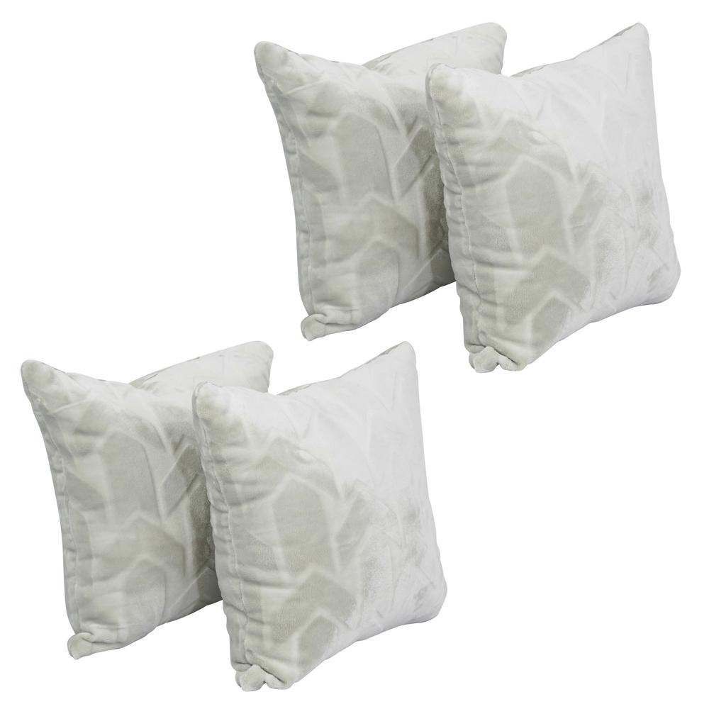 17-inch Jacquard Throw Pillows with Inserts (Set of 4)  9910-S4-ID-151. Picture 1