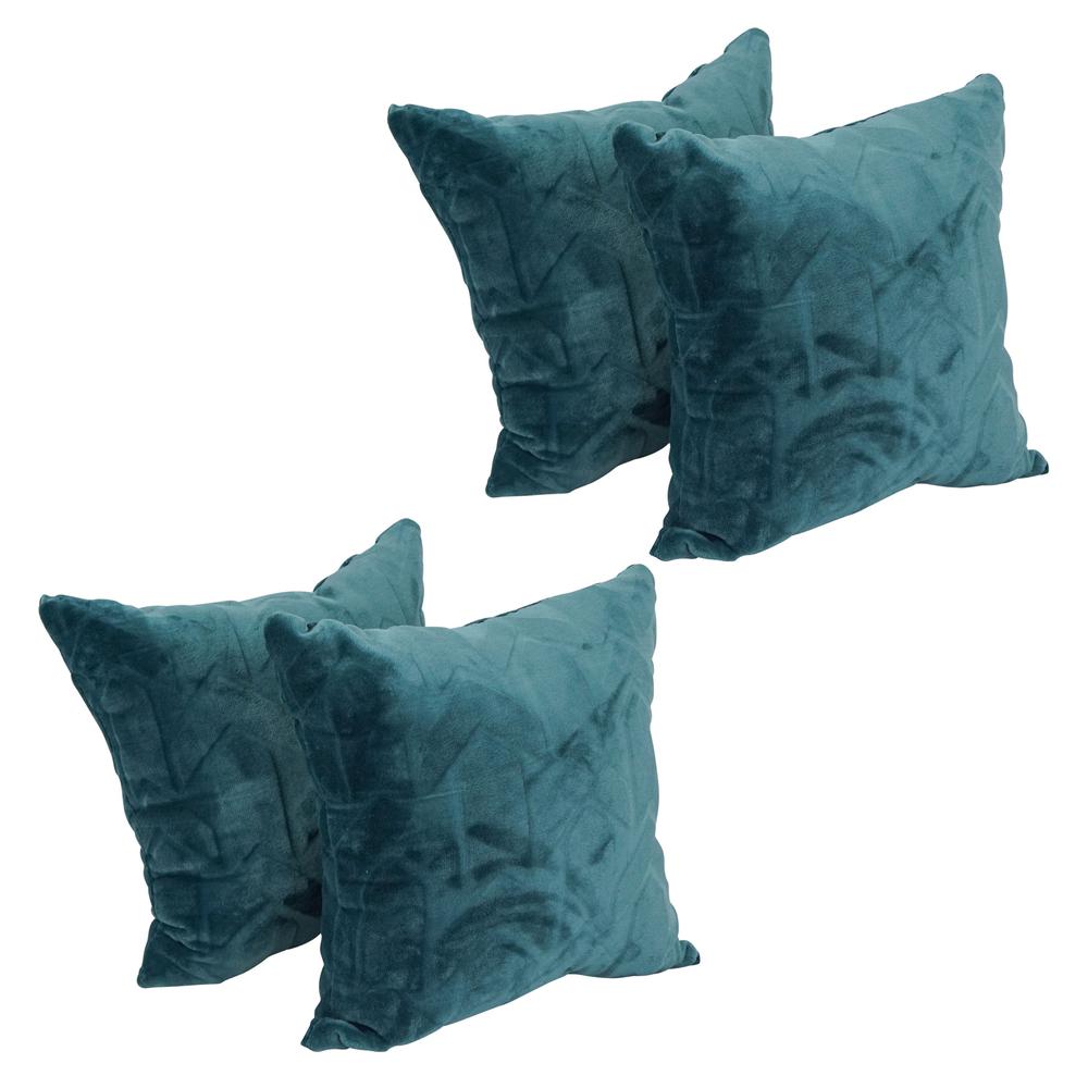 17-inch Jacquard Throw Pillows with Inserts (Set of 4)  9910-S4-ID-152. Picture 1