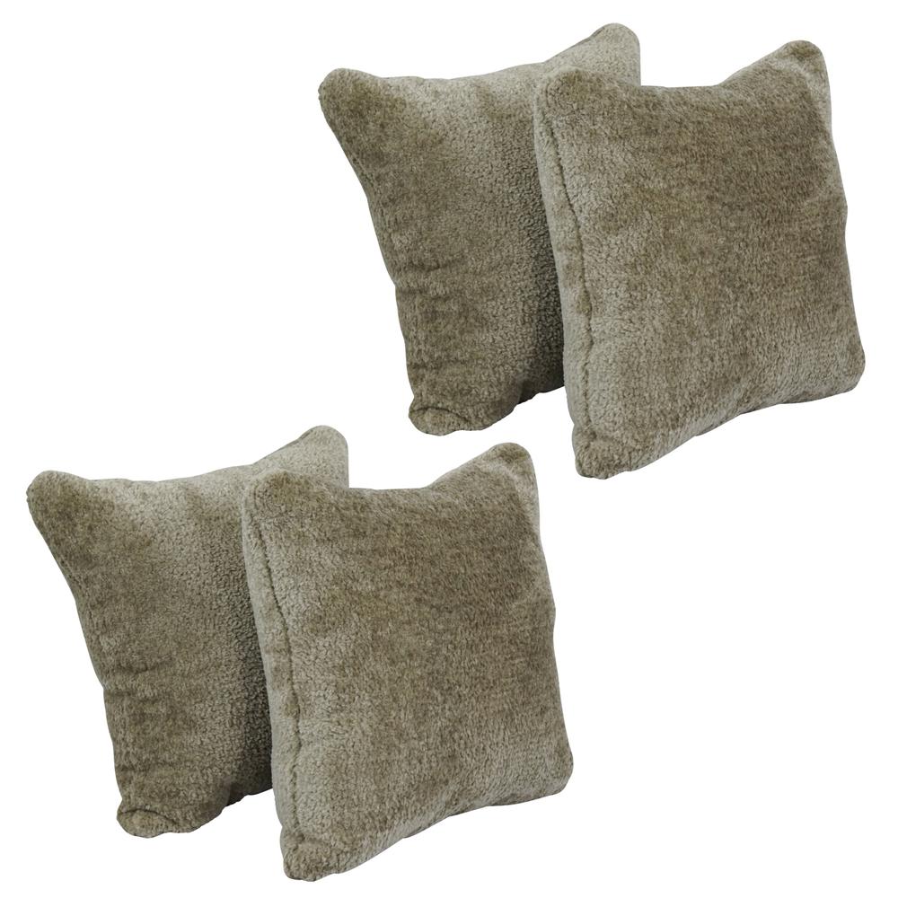 17-inch Jacquard Throw Pillows with Inserts (Set of 4)  9910-S4-ID-154. Picture 1