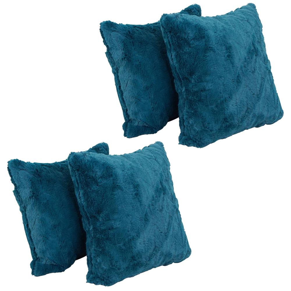 17-inch Jacquard Throw Pillows with Inserts (Set of 4)  9910-S4-ID-156. Picture 1