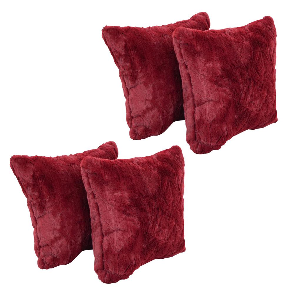 17-inch Jacquard Throw Pillows with Inserts (Set of 4)  9910-S4-ID-157. Picture 1