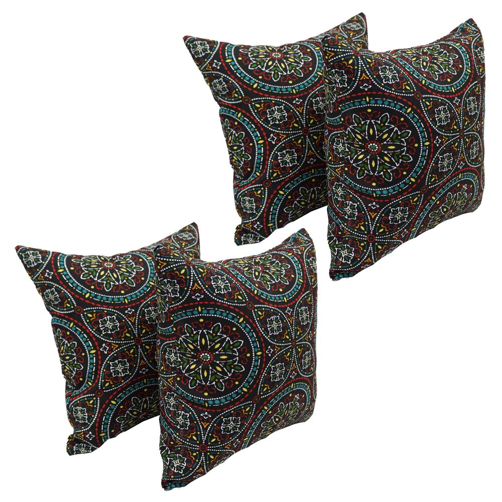 17-inch Square Polyester Outdoor Throw Pillows (Set of 4) 9910-S4-OD-101. The main picture.