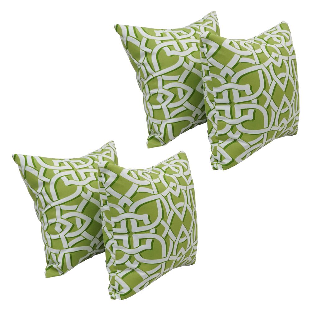 17-inch Square Polyester Outdoor Throw Pillows (Set of 4) 9910-S4-OD-110. Picture 1