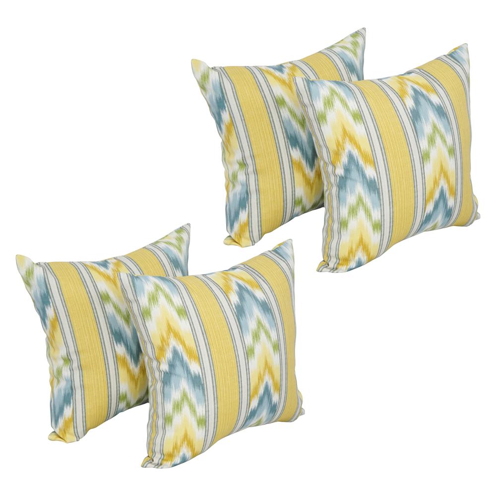 17-inch Square Polyester Outdoor Throw Pillows (Set of 4) 9910-S4-OD-116. Picture 1
