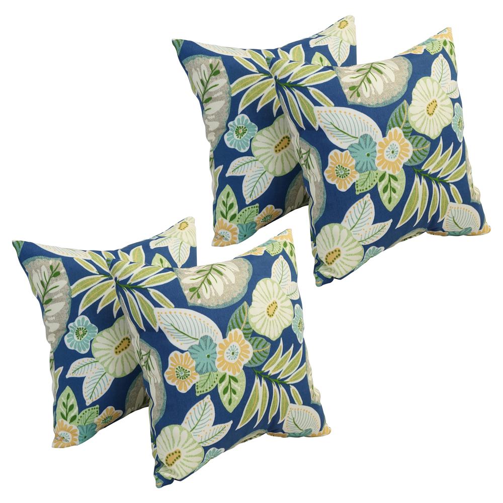 17-inch Square Polyester Outdoor Throw Pillows (Set of 4) 9910-S4-OD-167. Picture 1